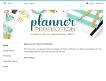 Tablet Screenshot of plannerperfection.com